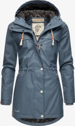 Navahoo Manteaux De Pluie Manteau Mi-saison Rainy Forest Femme Bleu-gris -About You a76768735d0efb343ae6b0f9e35c2836