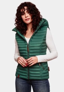 Navahoo Vestes Sans Manches Gilet Shadaa Femme Vert Foncé -About You aec6b3f1b15430590e1f06754fb69bf8