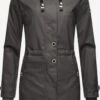 Navahoo Manteaux De Pluie Manteau Fonctionnel Rainy Flower Femme Anthracite