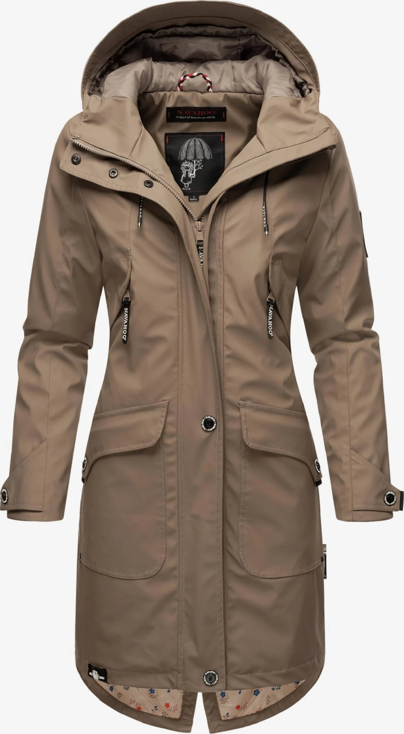 Navahoo Manteaux De Pluie Manteau Mi-saison Femme Beige 4 Navahoo Manteaux De Pluie Manteau Mi-saison Femme Beige – Image 4