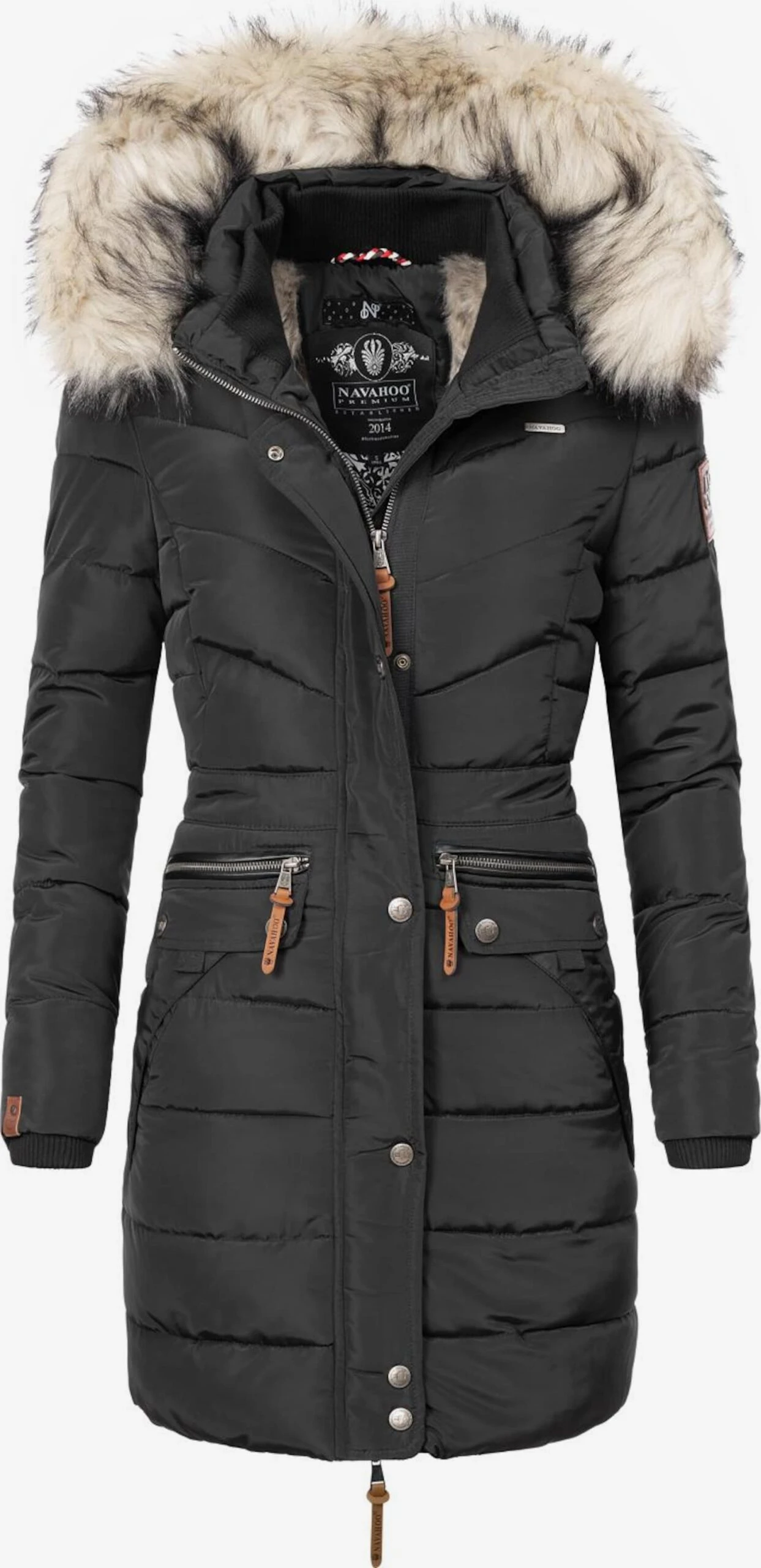 Navahoo Manteaux Dhiver Manteau D’hiver Paula Femme Noir 1 Navahoo Manteaux Dhiver Manteau D’hiver Paula Femme Noir