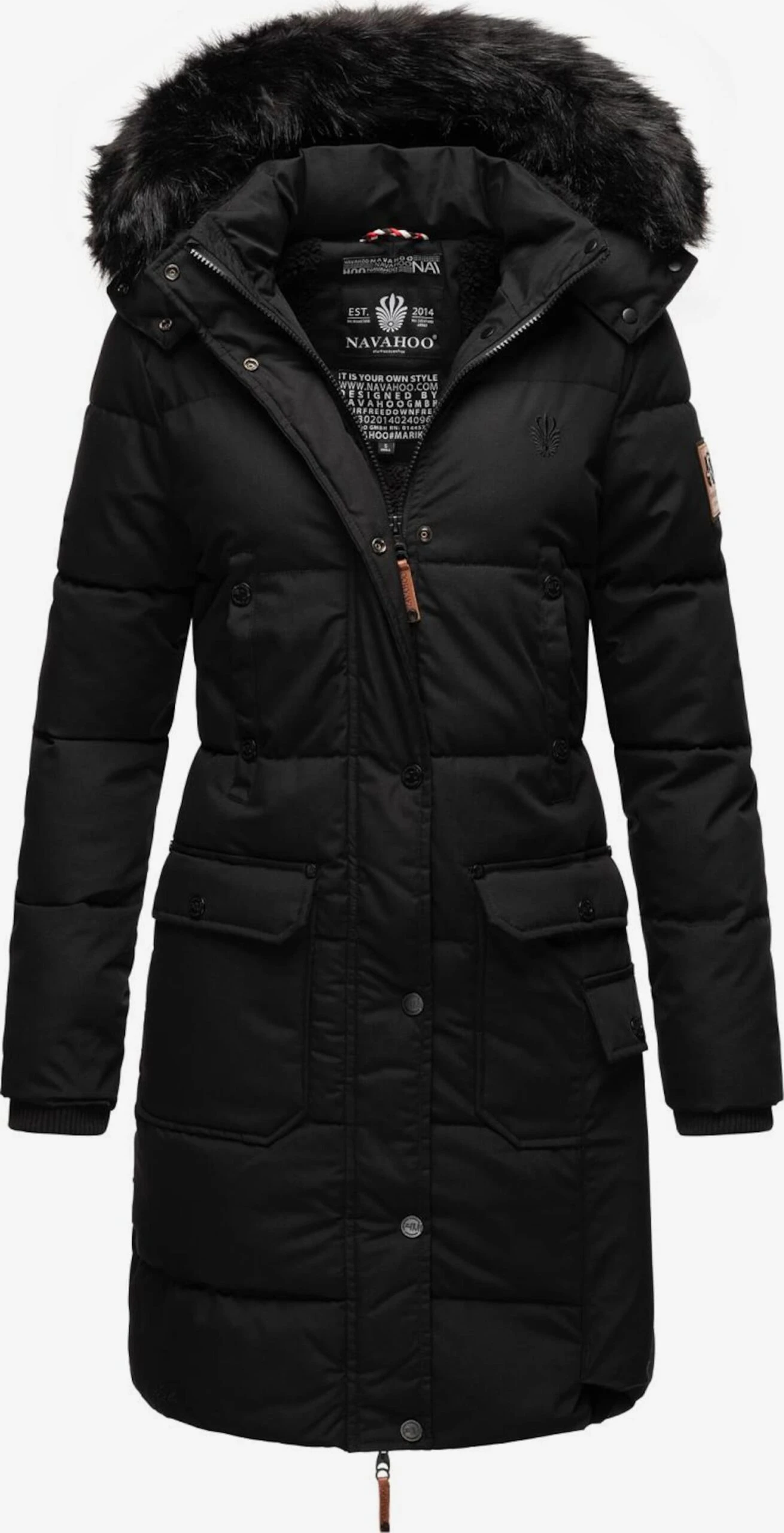 Navahoo Manteaux Dhiver Manteau D’hiver Cosimaa Femme Noir 1 Navahoo Manteaux Dhiver Manteau D’hiver Cosimaa Femme Noir
