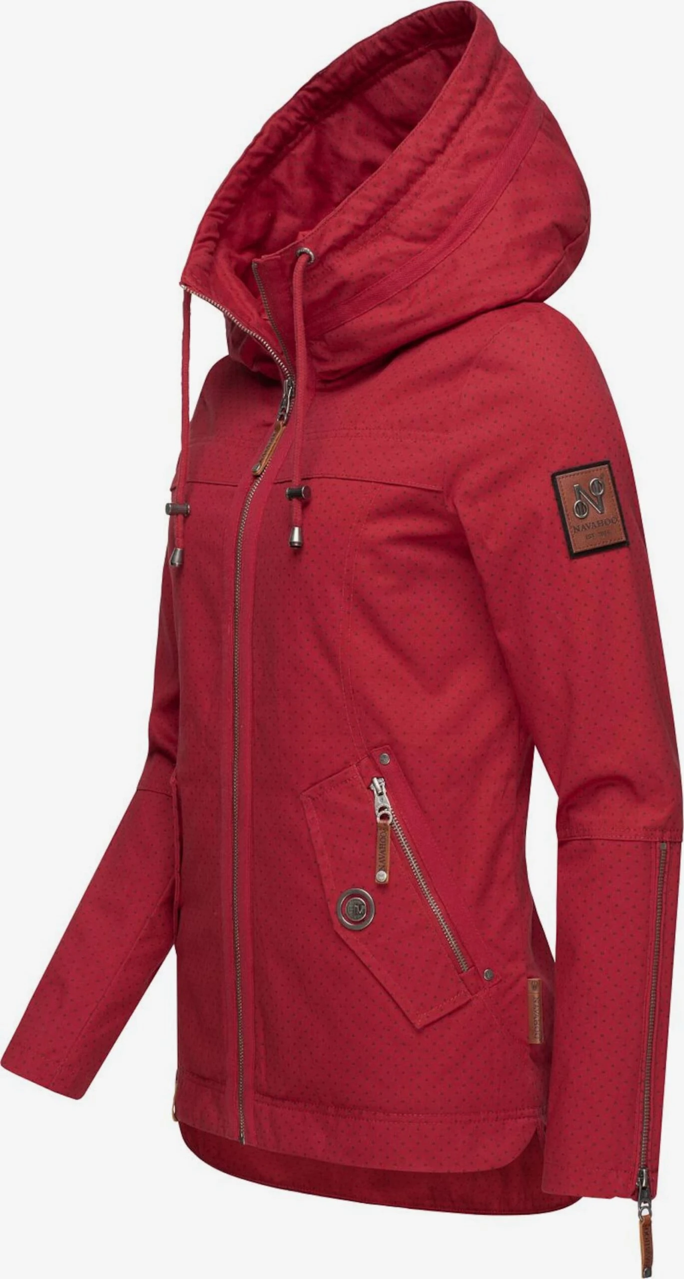 Navahoo Vestes De Mi-saison Veste Mi-saison Wekoo Femme Rouge 2 Navahoo Vestes De Mi-saison Veste Mi-saison Wekoo Femme Rouge – Image 2