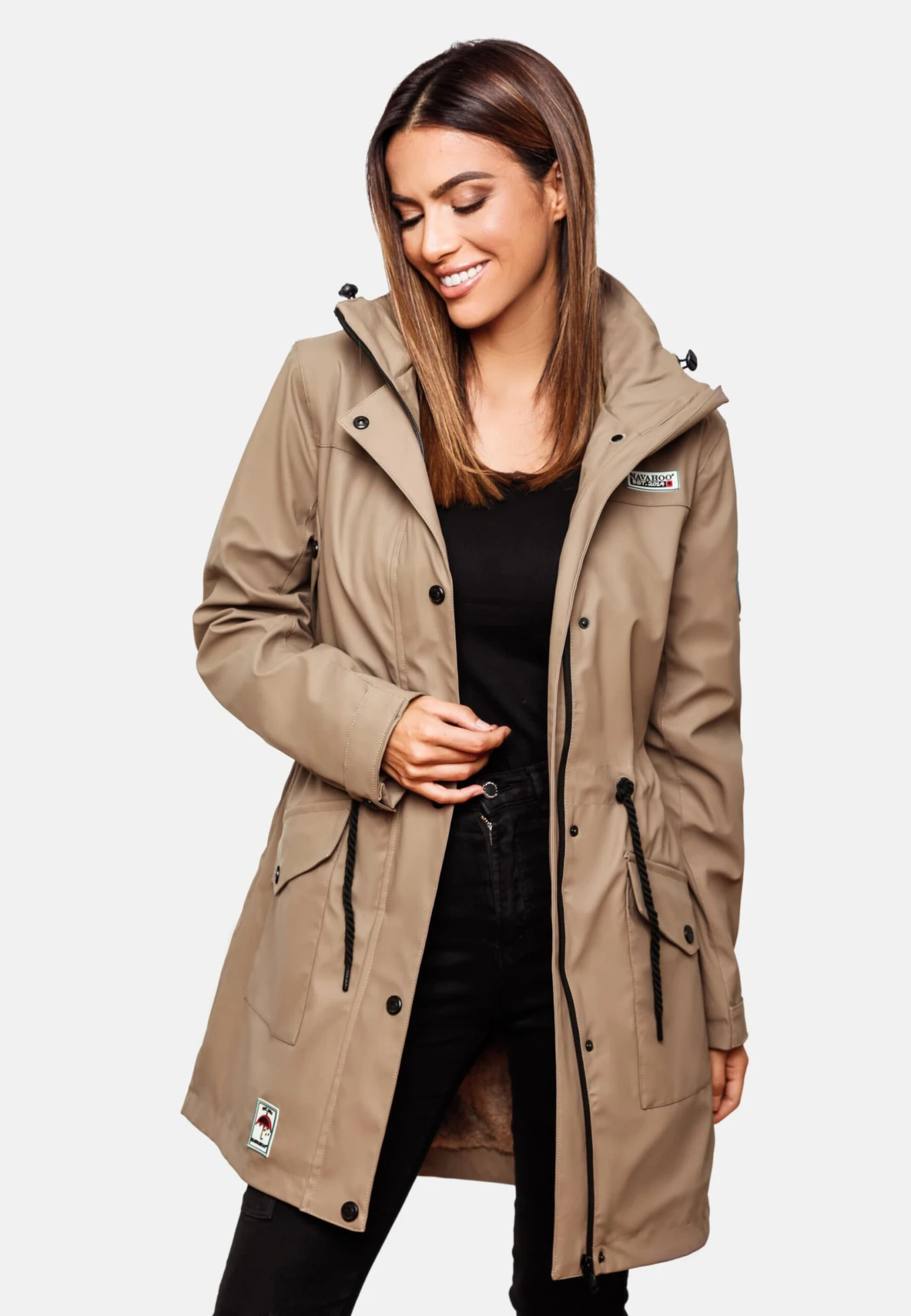Navahoo Manteaux De Pluie Manteau Mi-saison Deike Femme Beige Clair 7 Navahoo Manteaux De Pluie Manteau Mi-saison Deike Femme Beige Clair – Image 7