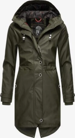 Navahoo Manteaux De Pluie Manteau Fonctionnel Rainy Flower Femme Kaki -About You c004263f42d2f55e468ff9b2cf0ff44c