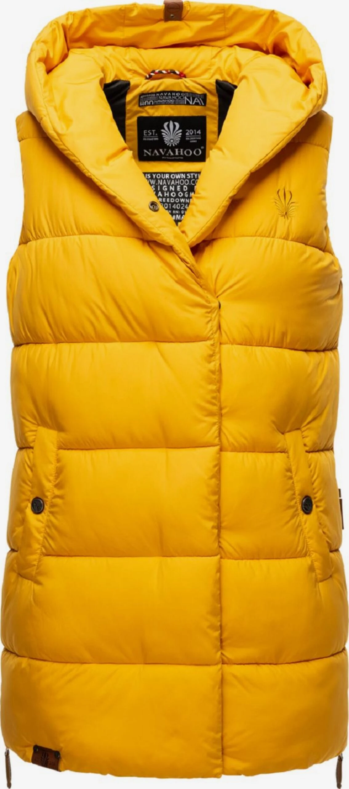 Navahoo Vestes Sans Manches Gilet Madilynaa Femme Jaune Dor 1 Navahoo Vestes Sans Manches Gilet Madilynaa Femme Jaune Dor