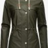 Navahoo Manteaux De Pluie Manteau Mi-saison Rainy Forest Femme Olive
