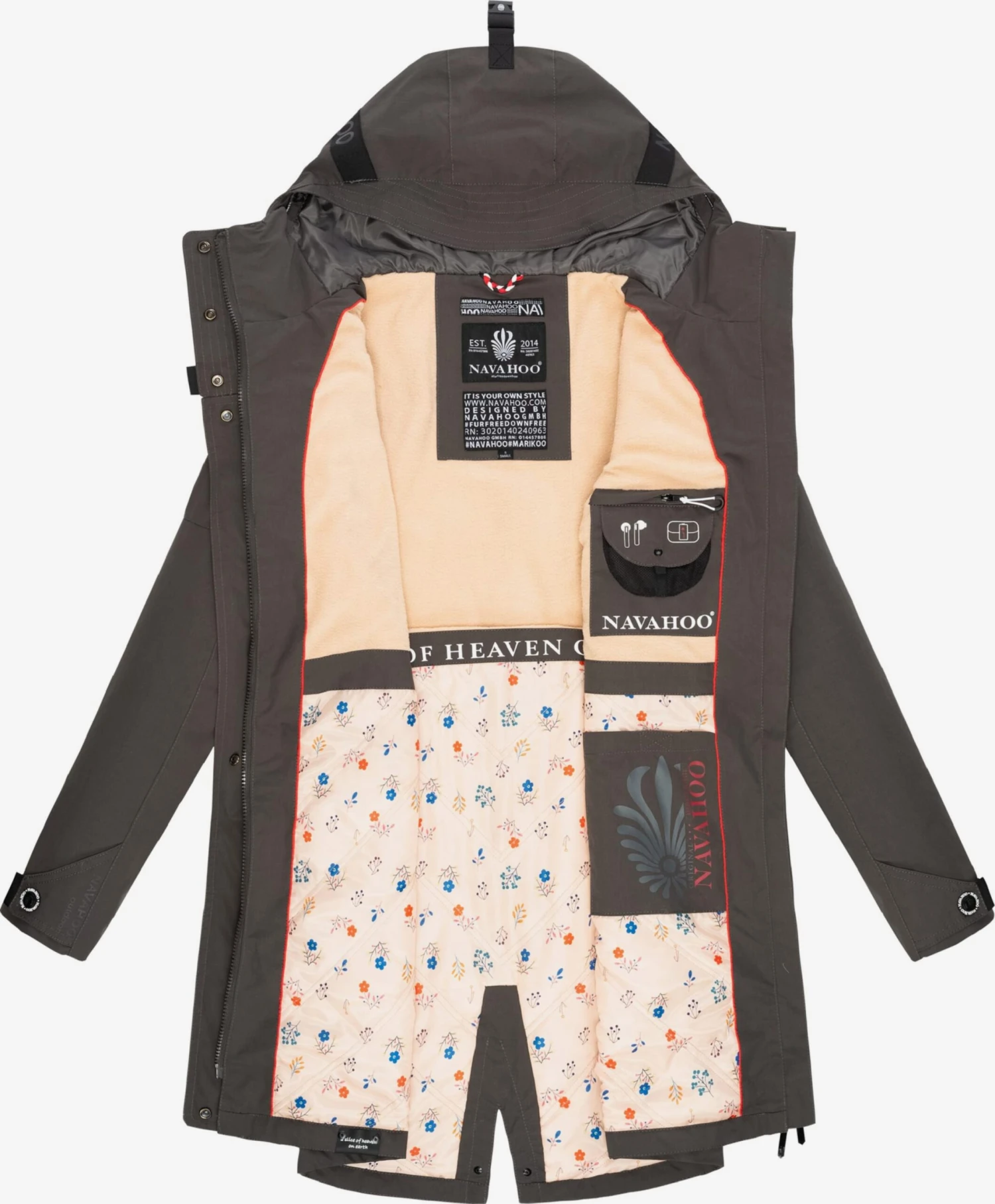 Navahoo Vestes Dextérieur Veste Fonctionnelle Pfefferschote Femme Anthracite 5 Navahoo Vestes Dextérieur Veste Fonctionnelle Pfefferschote Femme Anthracite – Image 5