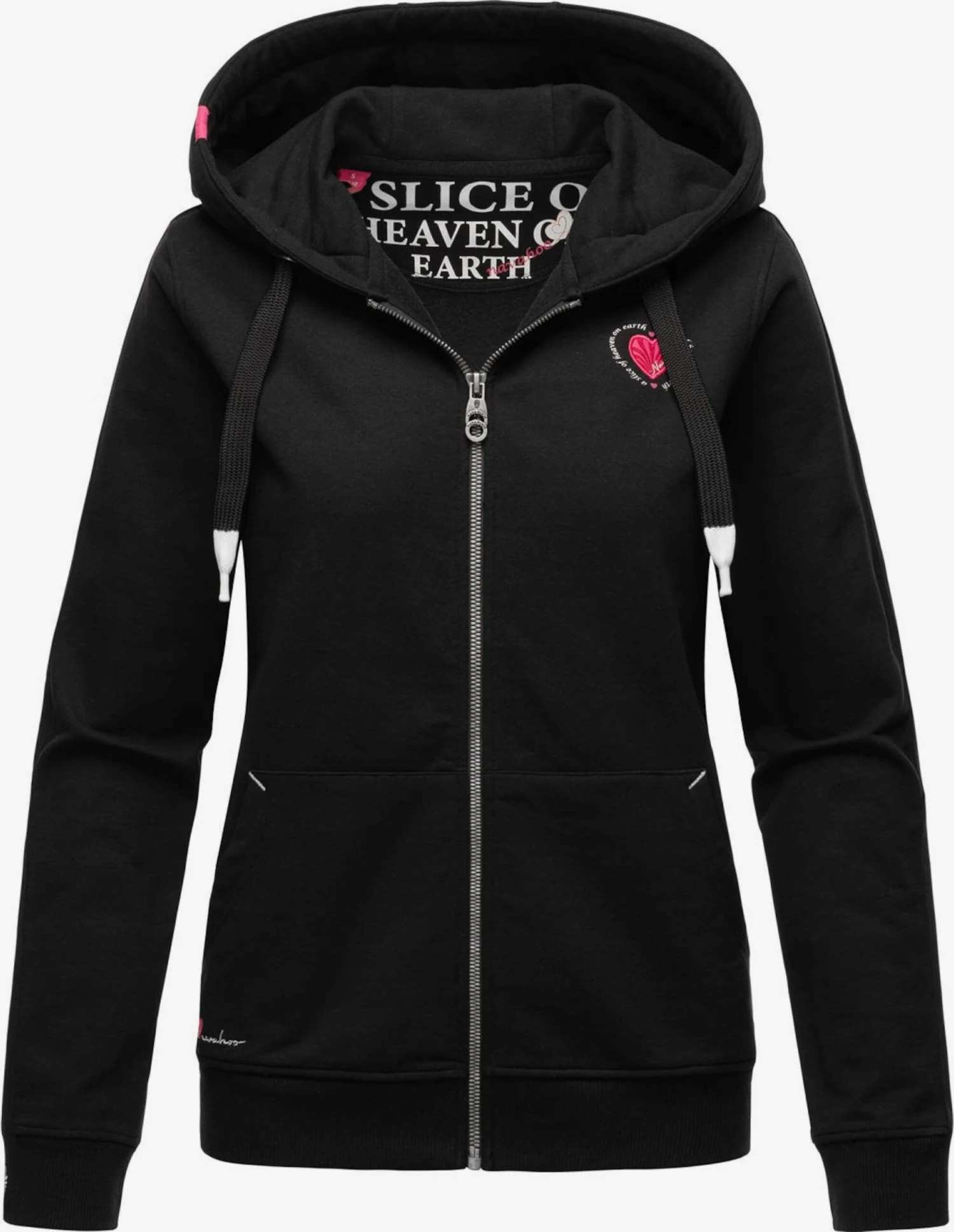 Navahoo Sweats Zippés Veste De Survêtement Cremetörtchen Femme Noir 1 Navahoo Sweats Zippés Veste De Survêtement Cremetörtchen Femme Noir