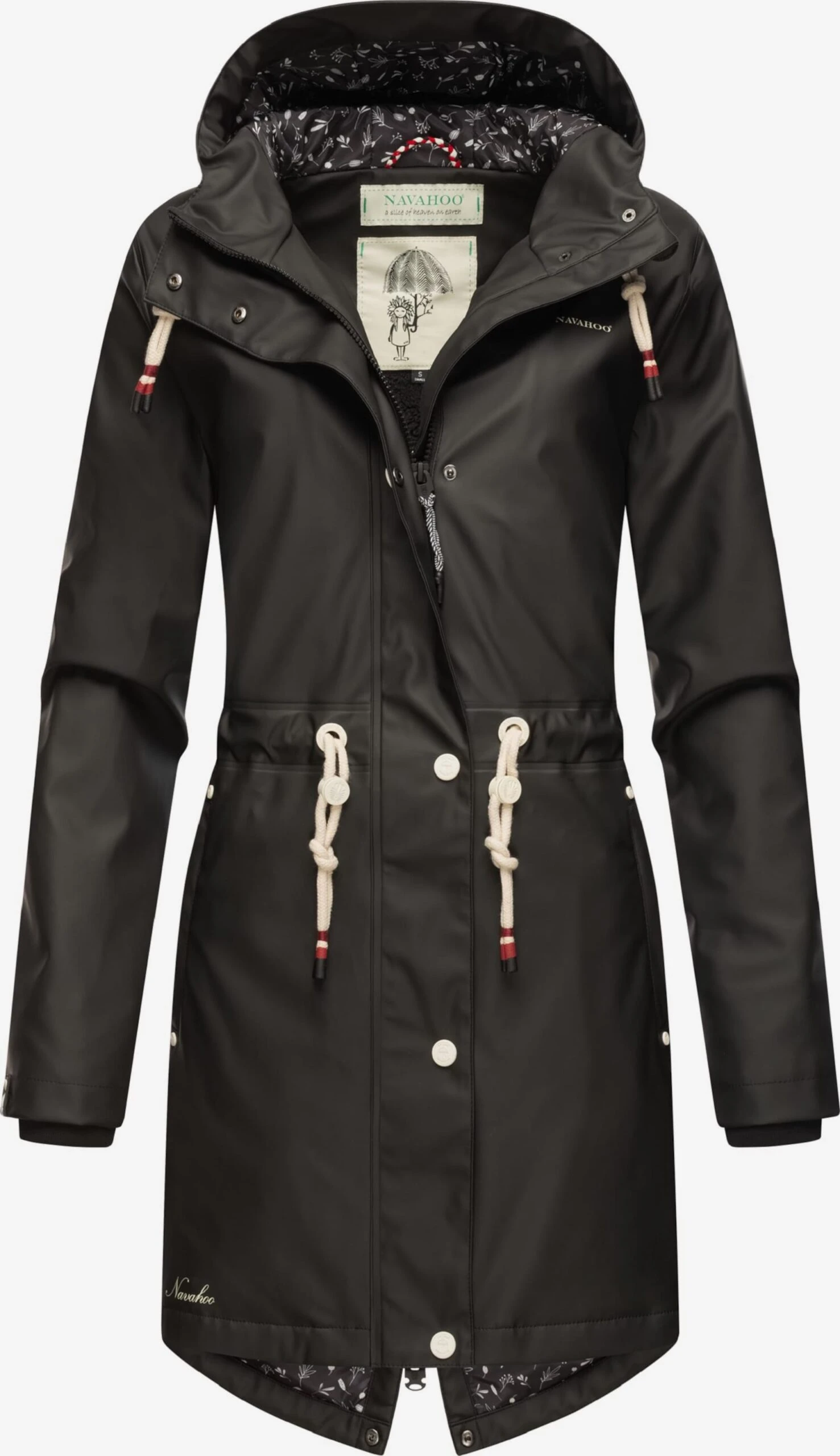 Navahoo Vestes Dextérieur Veste Fonctionnelle Flower Of Ocean Femme Noir 4 Navahoo Vestes Dextérieur Veste Fonctionnelle Flower Of Ocean Femme Noir – Image 4