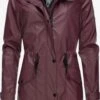 Navahoo Manteaux De Pluie Manteau Mi-saison Deike Femme Bourgogne