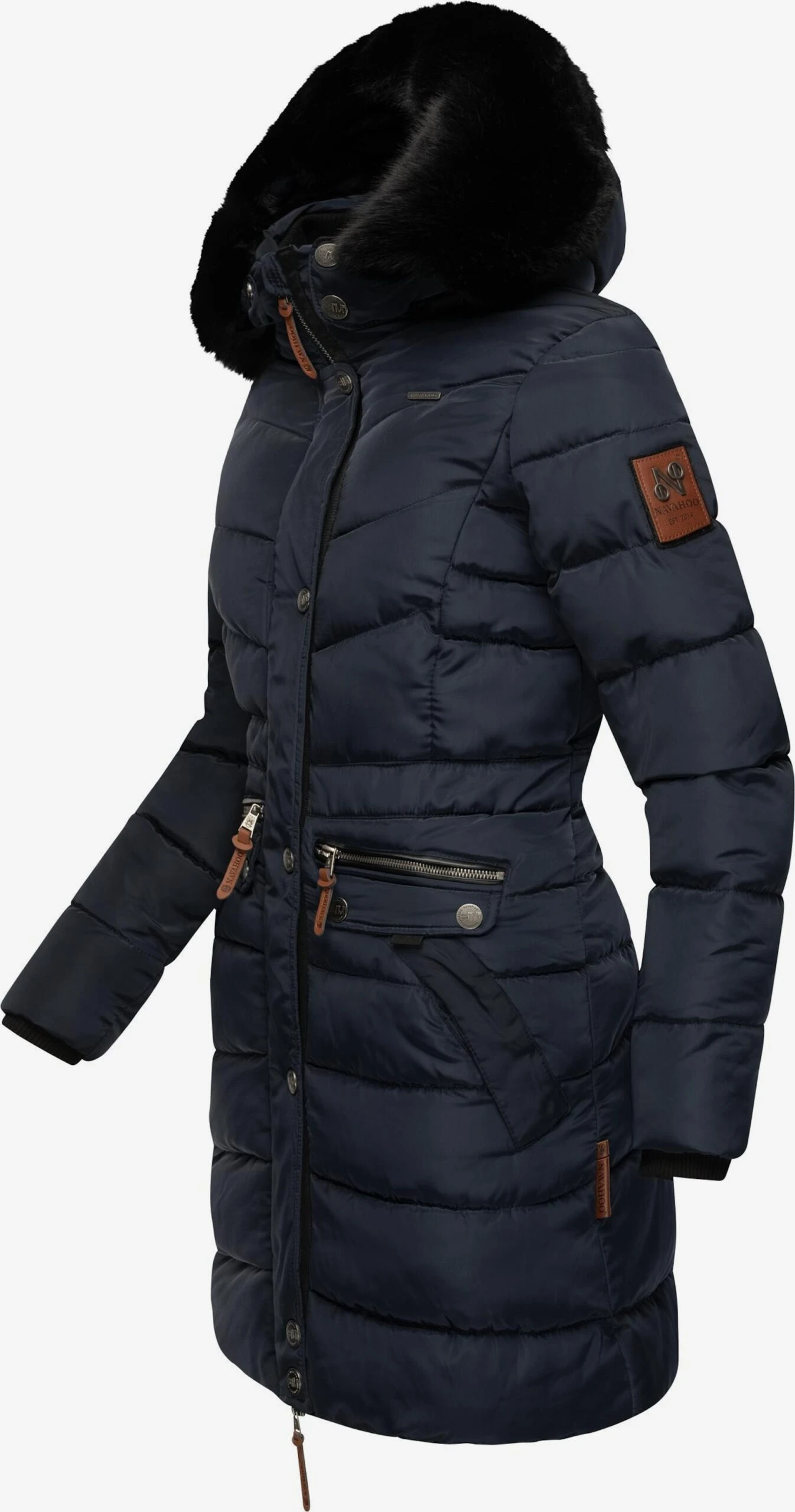 Navahoo Manteaux Dhiver Manteau D’hiver Paula Femme Bleu Marine 2 Navahoo Manteaux Dhiver Manteau D’hiver Paula Femme Bleu Marine – Image 2