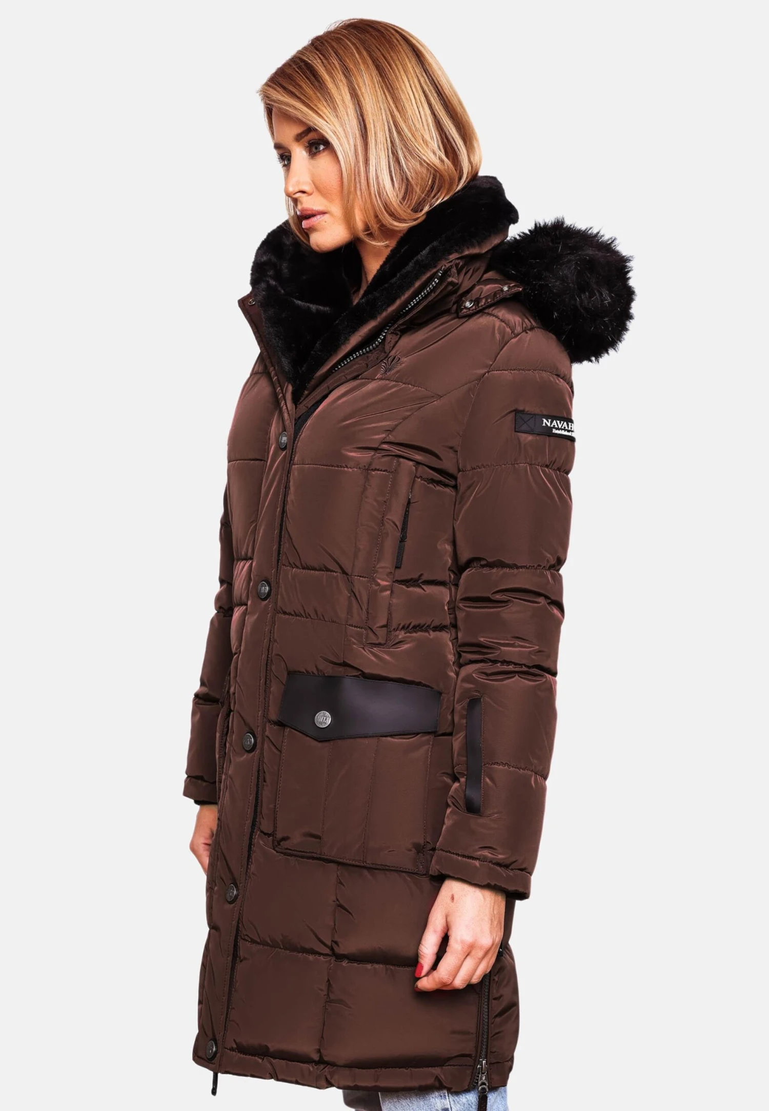 Navahoo Manteaux Dhiver Manteau D’hiver Sinja Femme Chocolat 7 Navahoo Manteaux Dhiver Manteau D’hiver Sinja Femme Chocolat – Image 7