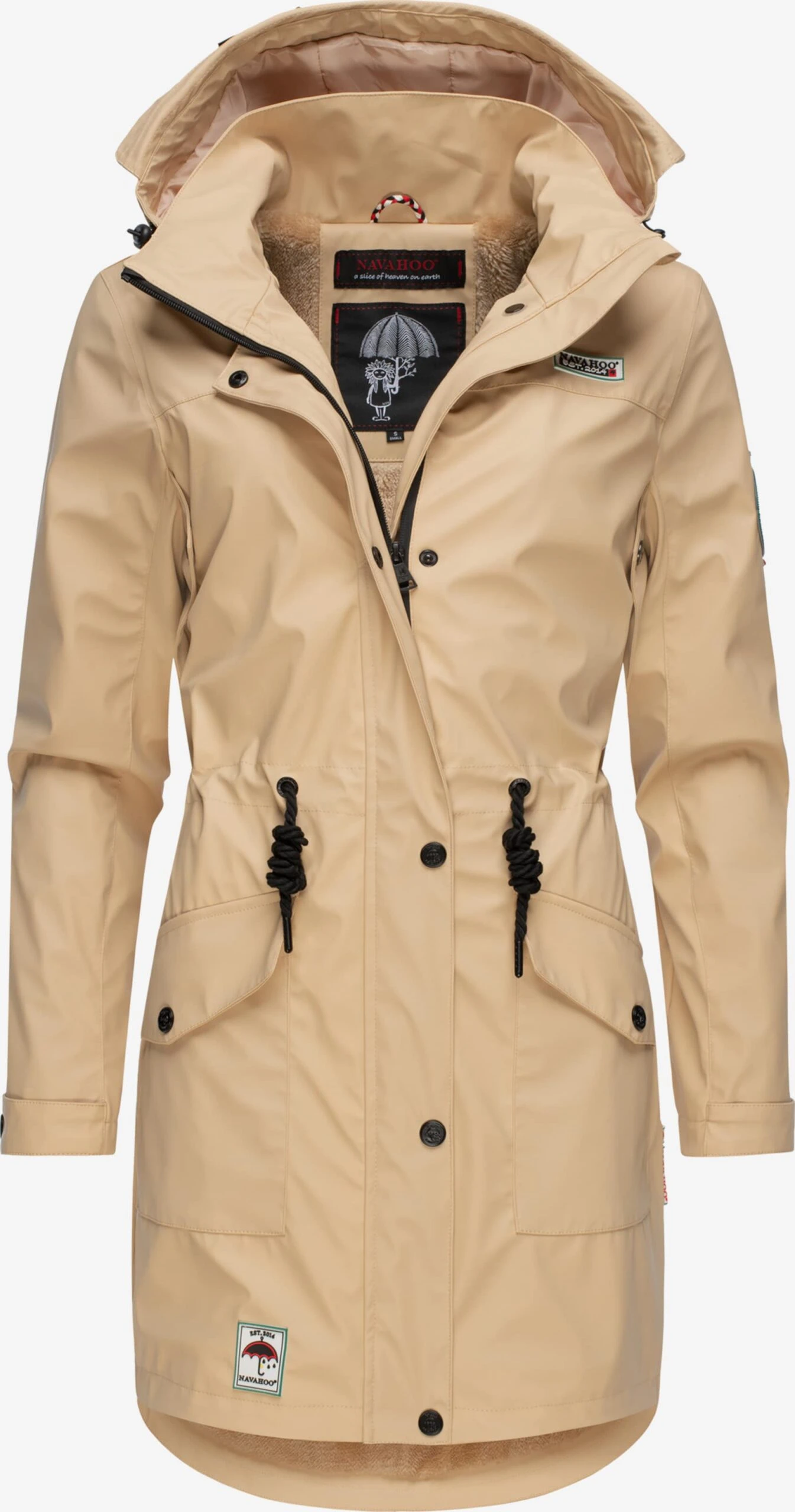 Navahoo Manteaux De Pluie Manteau Mi-saison Deike Femme Beige 1 Navahoo Manteaux De Pluie Manteau Mi-saison Deike Femme Beige