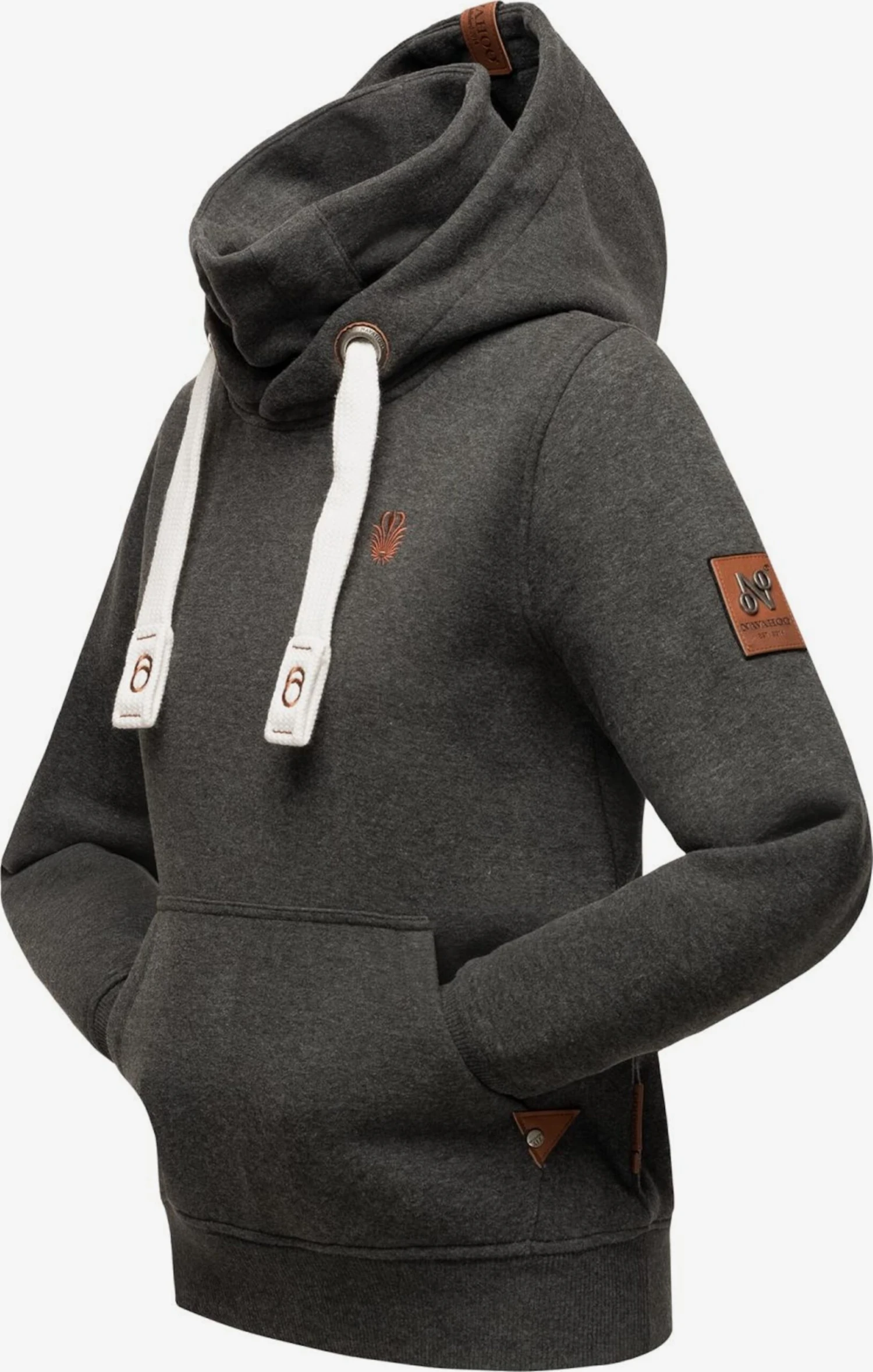 Navahoo Sweats à Capuche Sweat-shirt Raniaa Femme Gris Foncé 2 Navahoo Sweats à Capuche Sweat-shirt Raniaa Femme Gris Foncé – Image 2