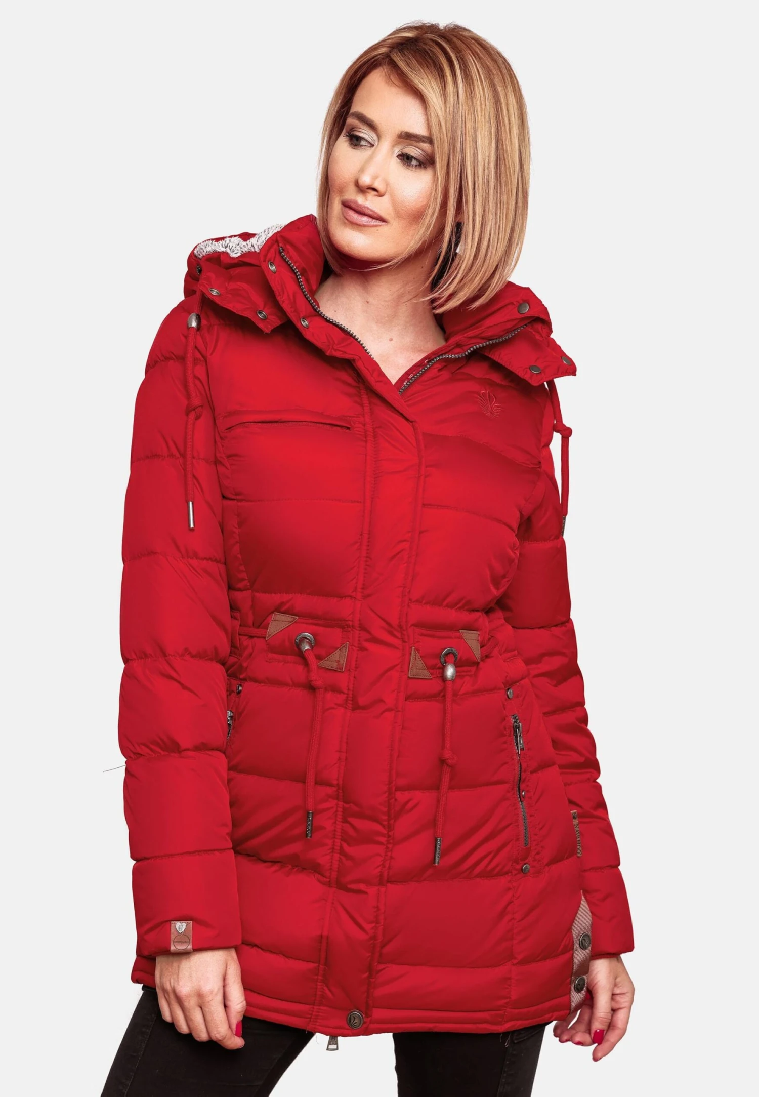 Navahoo Manteaux Dhiver Manteau D’hiver Dalie Femme Rouge 6 Navahoo Manteaux Dhiver Manteau D’hiver Dalie Femme Rouge – Image 6