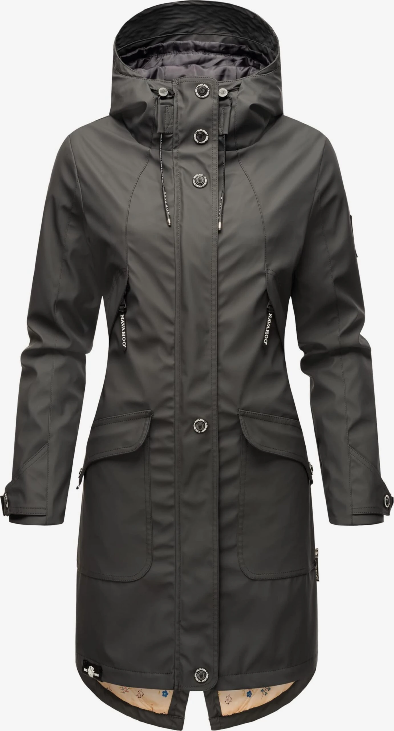 Navahoo Manteaux De Pluie Manteau Mi-saison Schötchen Femme Anthracite 1 Navahoo Manteaux De Pluie Manteau Mi-saison Schötchen Femme Anthracite