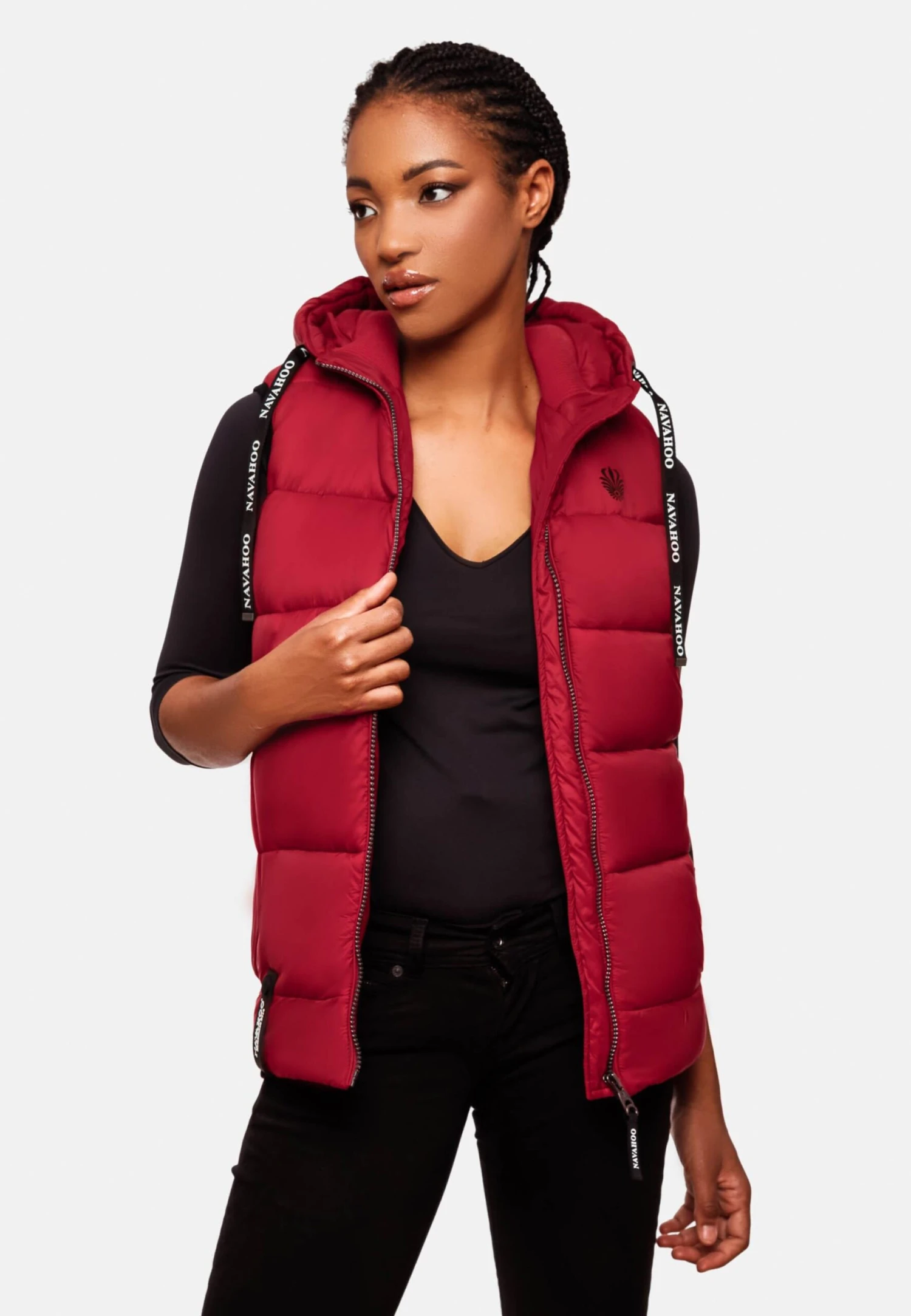 Navahoo Vestes Sans Manches Gilet Kassidy Femme Rouge Rouille 7 Navahoo Vestes Sans Manches Gilet Kassidy Femme Rouge Rouille – Image 7