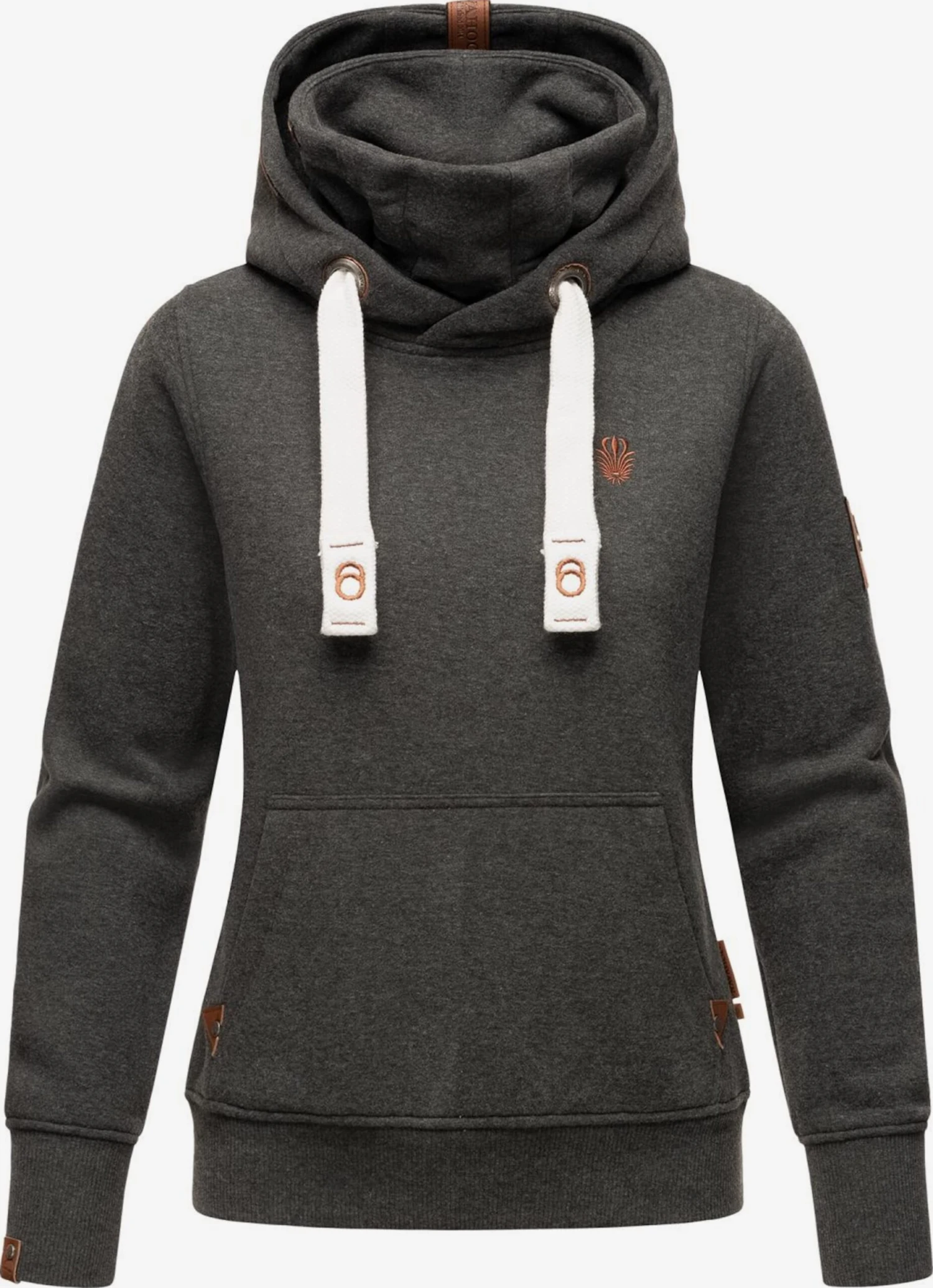 Navahoo Sweats à Capuche Sweat-shirt Raniaa Femme Gris Foncé 1 Navahoo Sweats à Capuche Sweat-shirt Raniaa Femme Gris Foncé